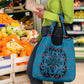 Basotho Blanket Grocery Bag Lesotho Kharetsa Seanamarena Heritage - Blue - African Pride