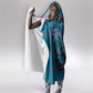 Basotho Blanket Hooded Blanket Lesotho Kharetsa Seanamarena Heritage - Blue - African Pride