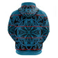 Basotho Blanket Hoodie Lesotho Kharetsa Seanamarena Heritage - Blue - African Pride