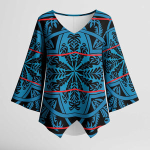 Lesotho Seanamarena - Kharetsa Kimono Sleeve Blouse Basotho Traditional Blanket Style