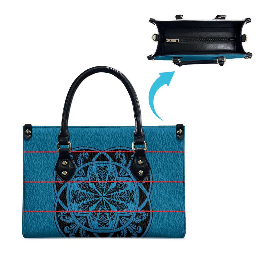 Lesotho Seanamarena - Kharetsa Leather Bag Basotho Traditional Blanket Style