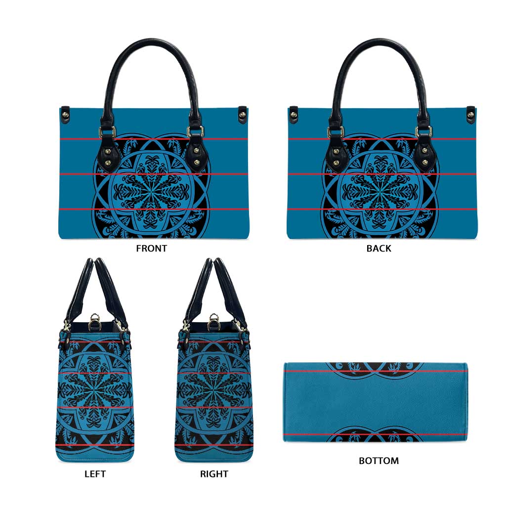 Lesotho Seanamarena - Kharetsa Leather Bag Basotho Traditional Blanket Style