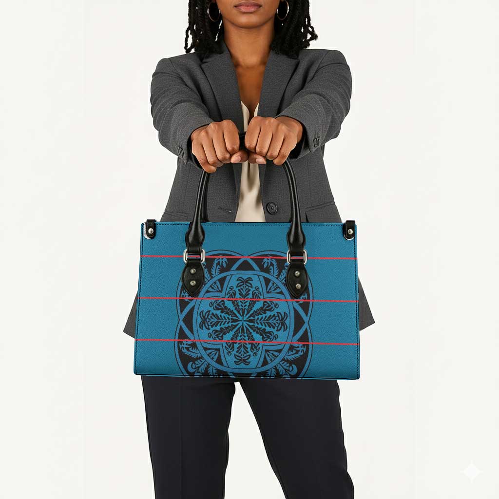 Lesotho Seanamarena - Kharetsa Leather Bag Basotho Traditional Blanket Style