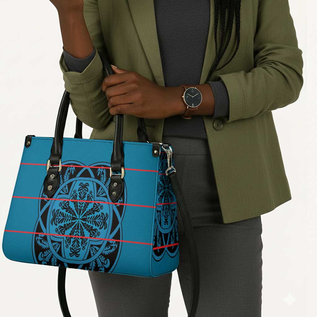 Lesotho Seanamarena - Kharetsa Leather Bag Basotho Traditional Blanket Style