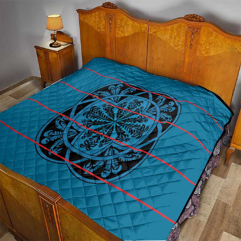 Basotho Blanket Quilt Lesotho Kharetsa Seanamarena Heritage - Blue - African Pride