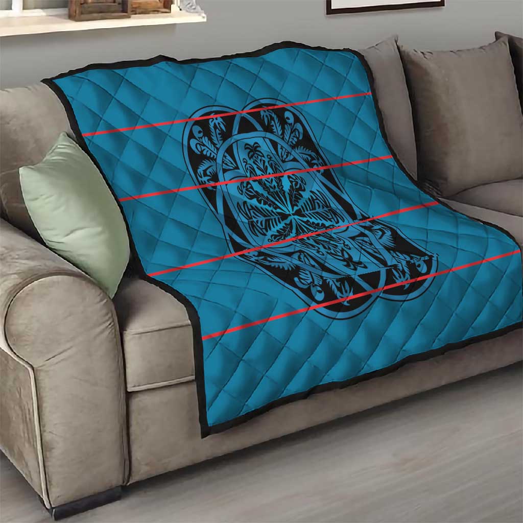 Basotho Blanket Quilt Lesotho Kharetsa Seanamarena Heritage - Blue - African Pride