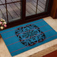 Basotho Blanket Rubber Doormat Lesotho Kharetsa Seanamarena Heritage - Blue - African Pride