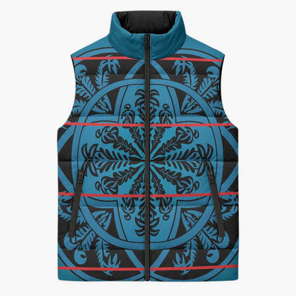 Lesotho Seanamarena - Kharetsa Sleeveless Puffer Jacket Basotho Traditional Blanket Style