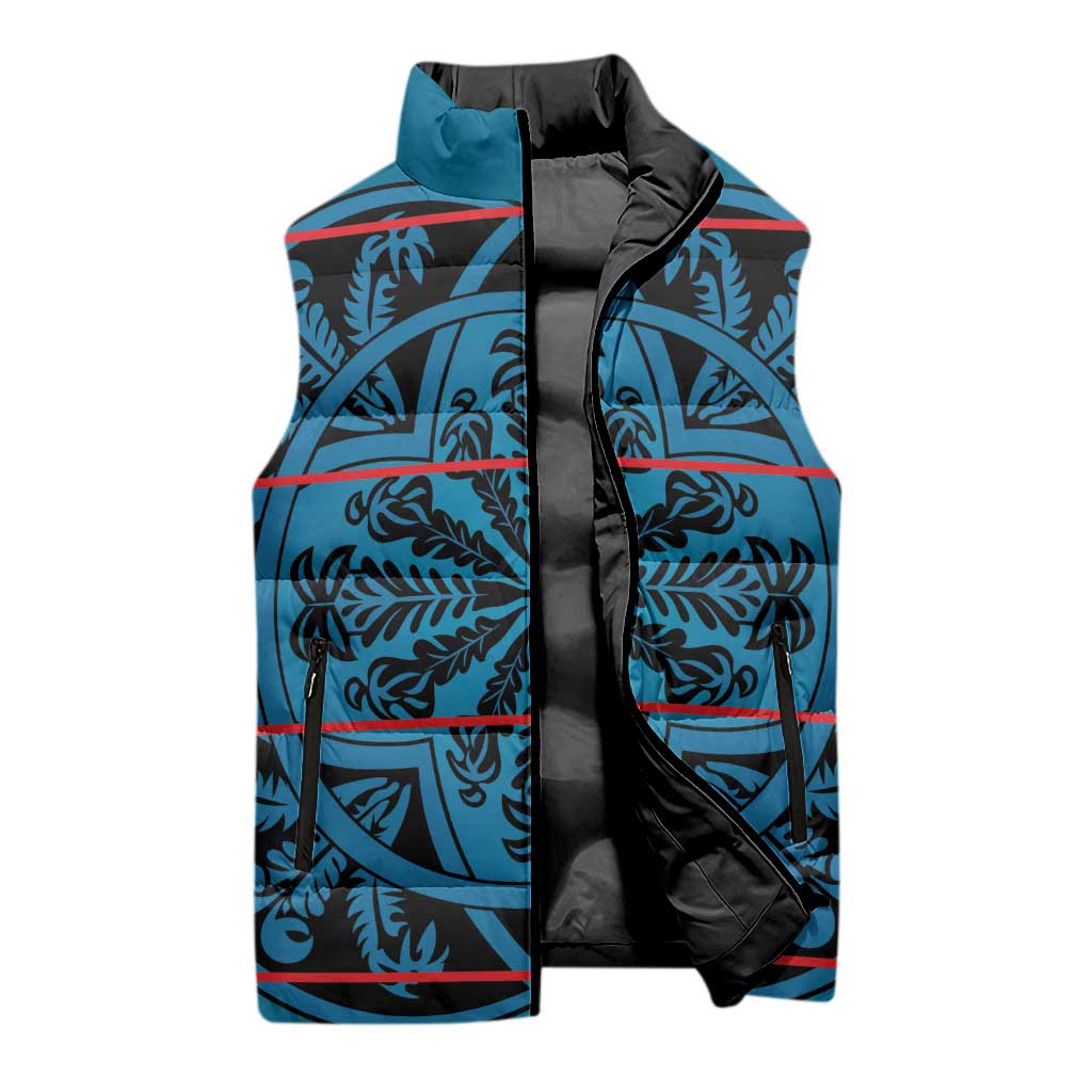 Lesotho Seanamarena - Kharetsa Sleeveless Puffer Jacket Basotho Traditional Blanket Style