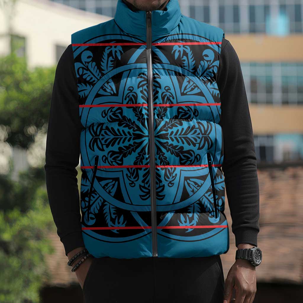 Lesotho Seanamarena - Kharetsa Sleeveless Puffer Jacket Basotho Traditional Blanket Style