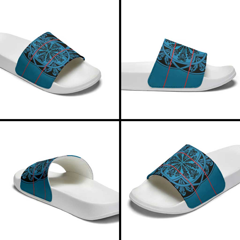 Lesotho Seanamarena - Kharetsa Slide Sandals Basotho Traditional Blanket Style