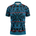 Lesotho Seanamarena - Kharetsa Zipper Polo Shirt Basotho Traditional Blanket Style