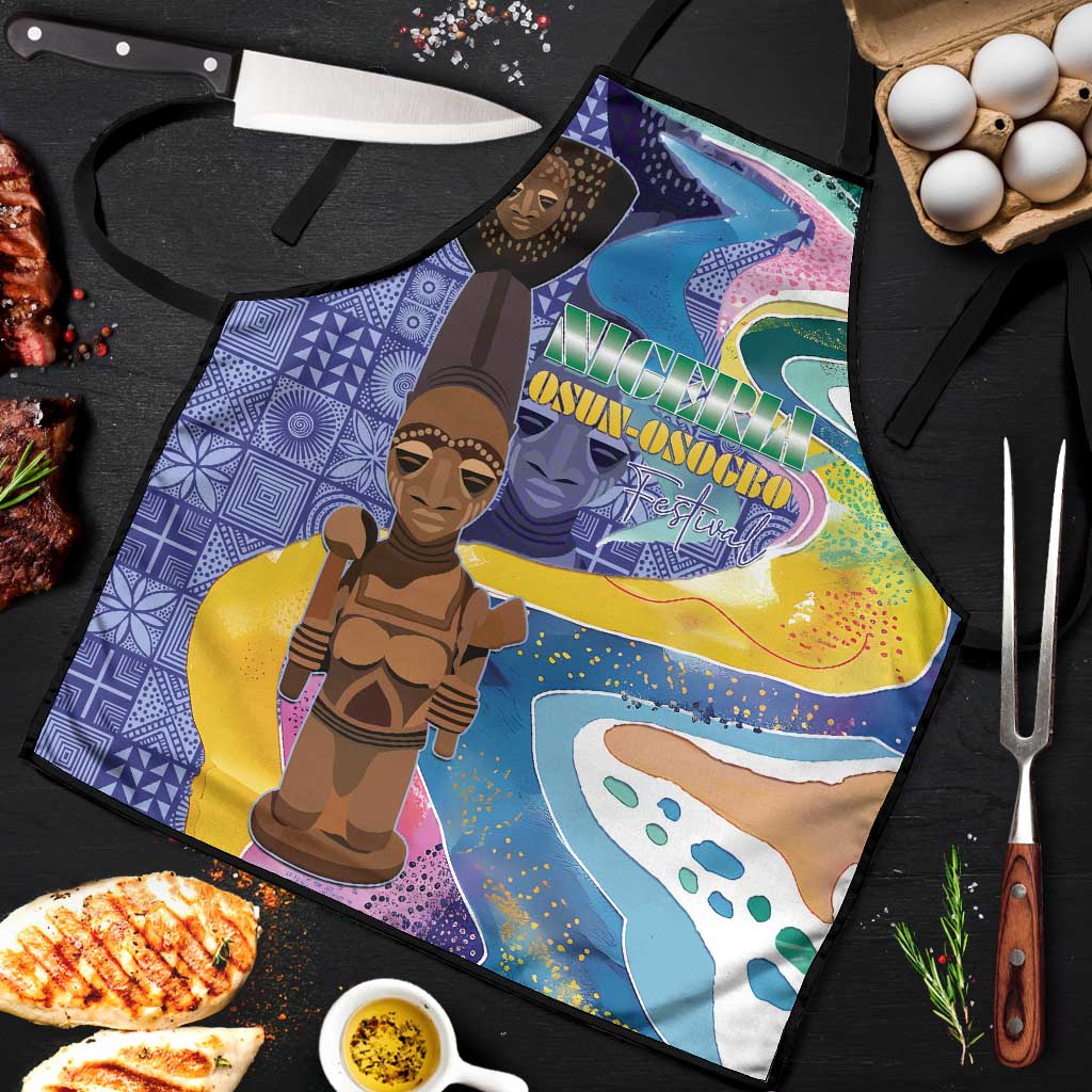 Nigeria Osun-Osogbo Festival Apron Oshun God - Yoruba Pattern