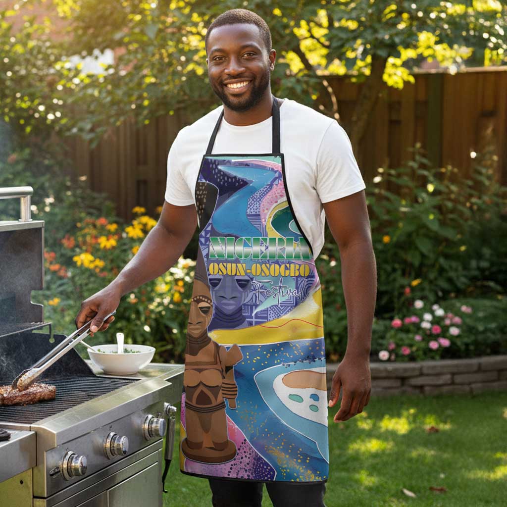 Nigeria Osun-Osogbo Festival Apron Oshun God - Yoruba Pattern