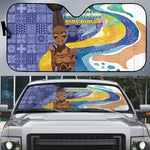 Nigeria Osun-Osogbo Festival Auto Sun Shade Oshun God - Yoruba Pattern