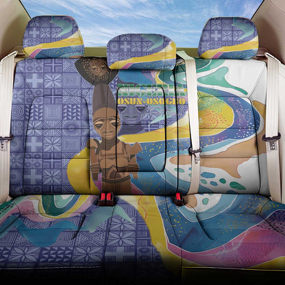 Nigeria Osun-Osogbo Festival Back Car Seat Cover Oshun God - Yoruba Pattern - African Pride