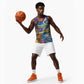 Nigeria Osun-Osogbo Festival Basketball Jersey Oshun God - Yoruba Pattern LT15
