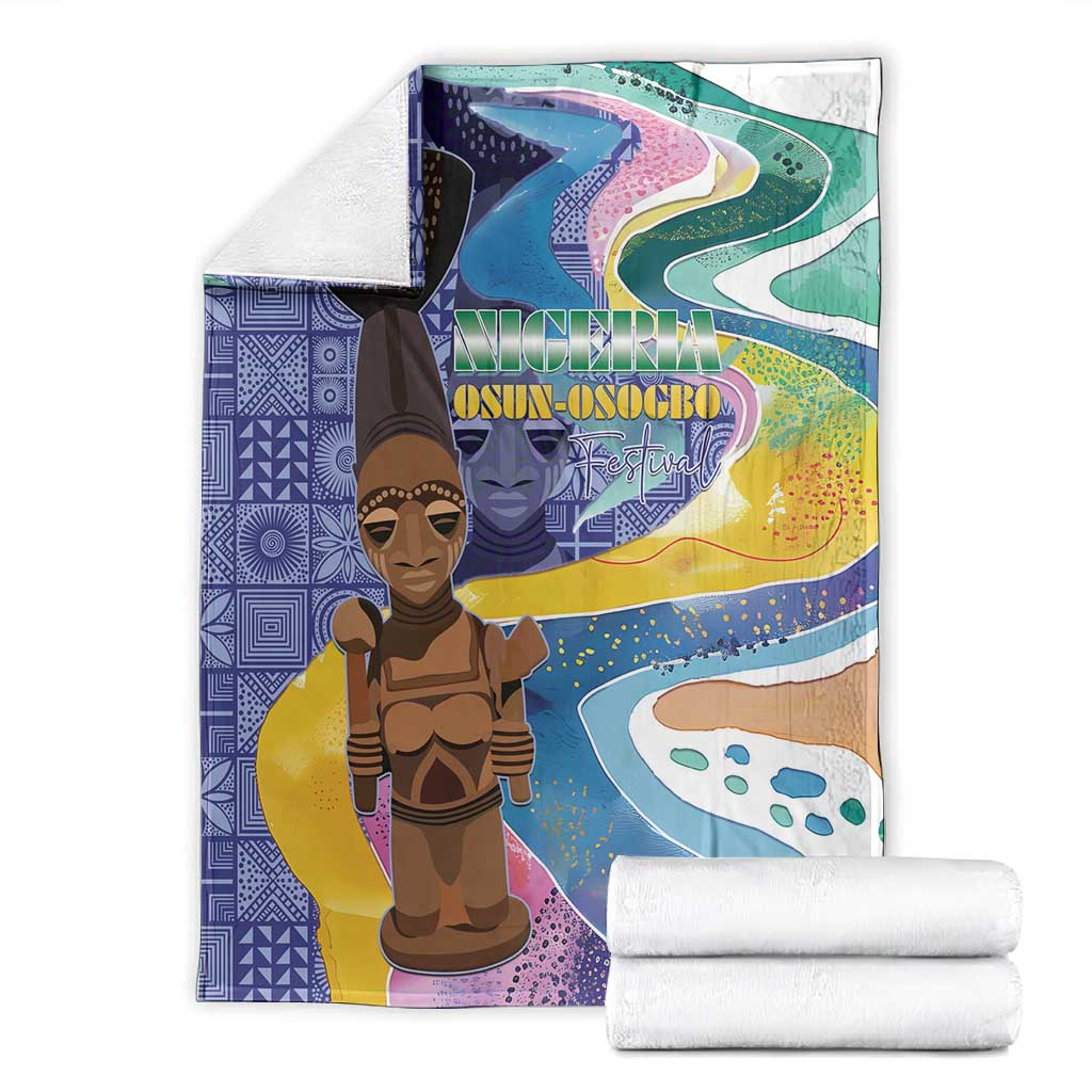 Nigeria Osun-Osogbo Festival Blanket Oshun God - Yoruba Pattern - African Pride