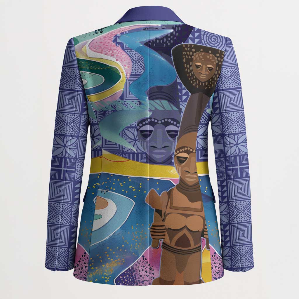 Nigeria Osun-Osogbo Festival Blazer Oshun God - Yoruba Pattern