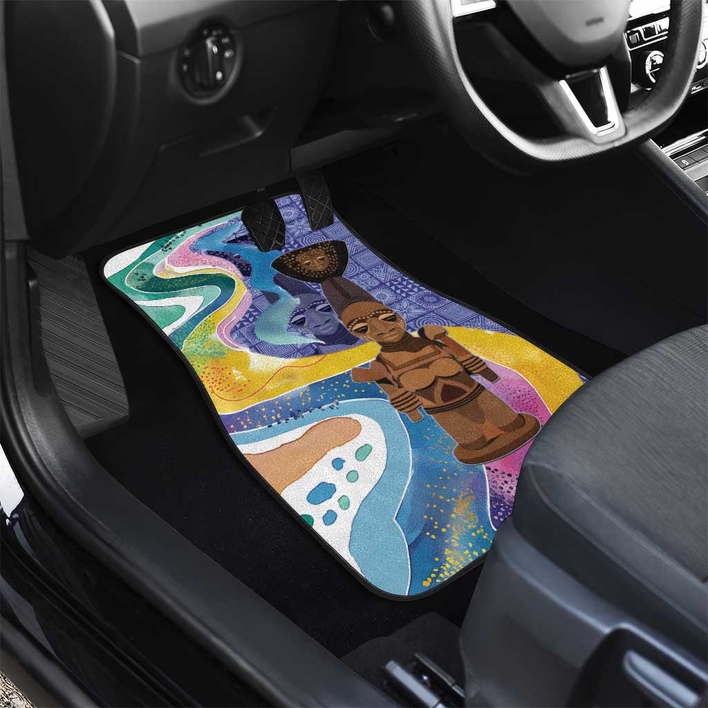 Nigeria Osun-Osogbo Festival Car Mats Oshun God - Yoruba Pattern - African Pride
