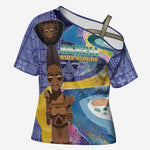 Nigeria Osun-Osogbo Festival Cross Shoulder Shirt Oshun God - Yoruba Pattern