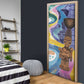 Nigeria Osun-Osogbo Festival Door Cover Oshun God - Yoruba Pattern