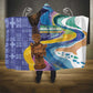 Nigeria Osun-Osogbo Festival Hooded Blanket Oshun God - Yoruba Pattern - African Pride