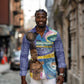 Nigeria Osun-Osogbo Festival Long Sleeve Button Shirt Oshun God - Yoruba Pattern - African Pride