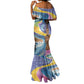 Nigeria Osun-Osogbo Festival Mermaid Dress Oshun God - Yoruba Pattern - African Pride