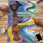 Nigeria Osun-Osogbo Festival Puzzle Oshun God - Yoruba Pattern