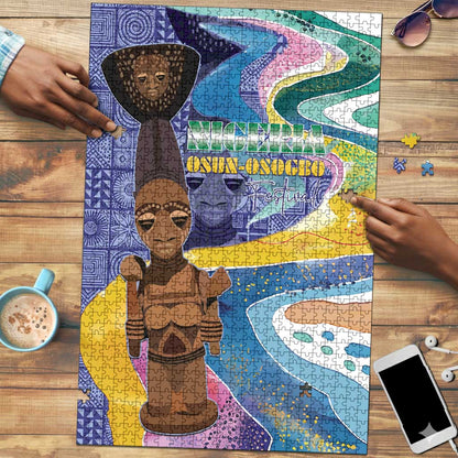 Nigeria Osun-Osogbo Festival Puzzle Oshun God - Yoruba Pattern