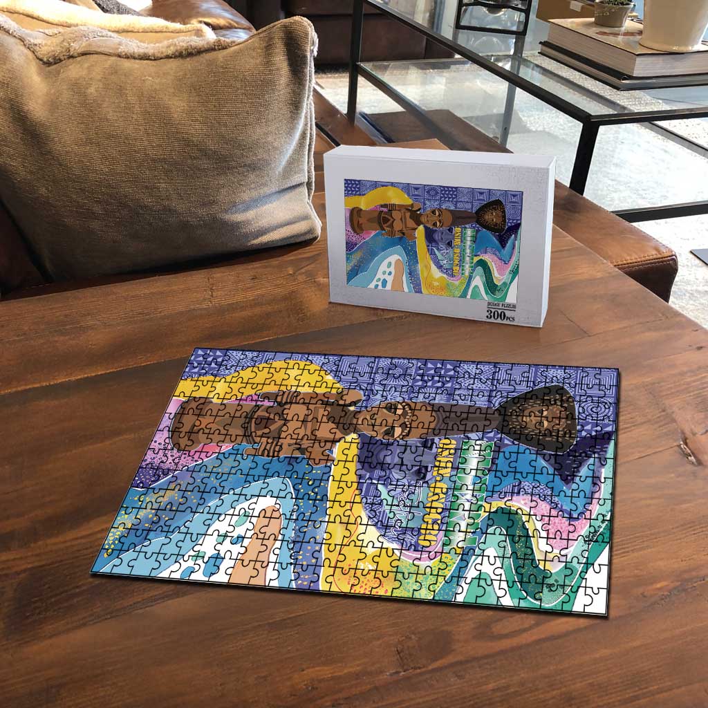 Nigeria Osun-Osogbo Festival Puzzle Oshun God - Yoruba Pattern