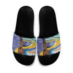 Nigeria Osun-Osogbo Festival Slide Sandals Oshun God - Yoruba Pattern