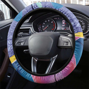Nigeria Osun-Osogbo Festival Steering Wheel Cover Oshun God - Yoruba Pattern - African Pride
