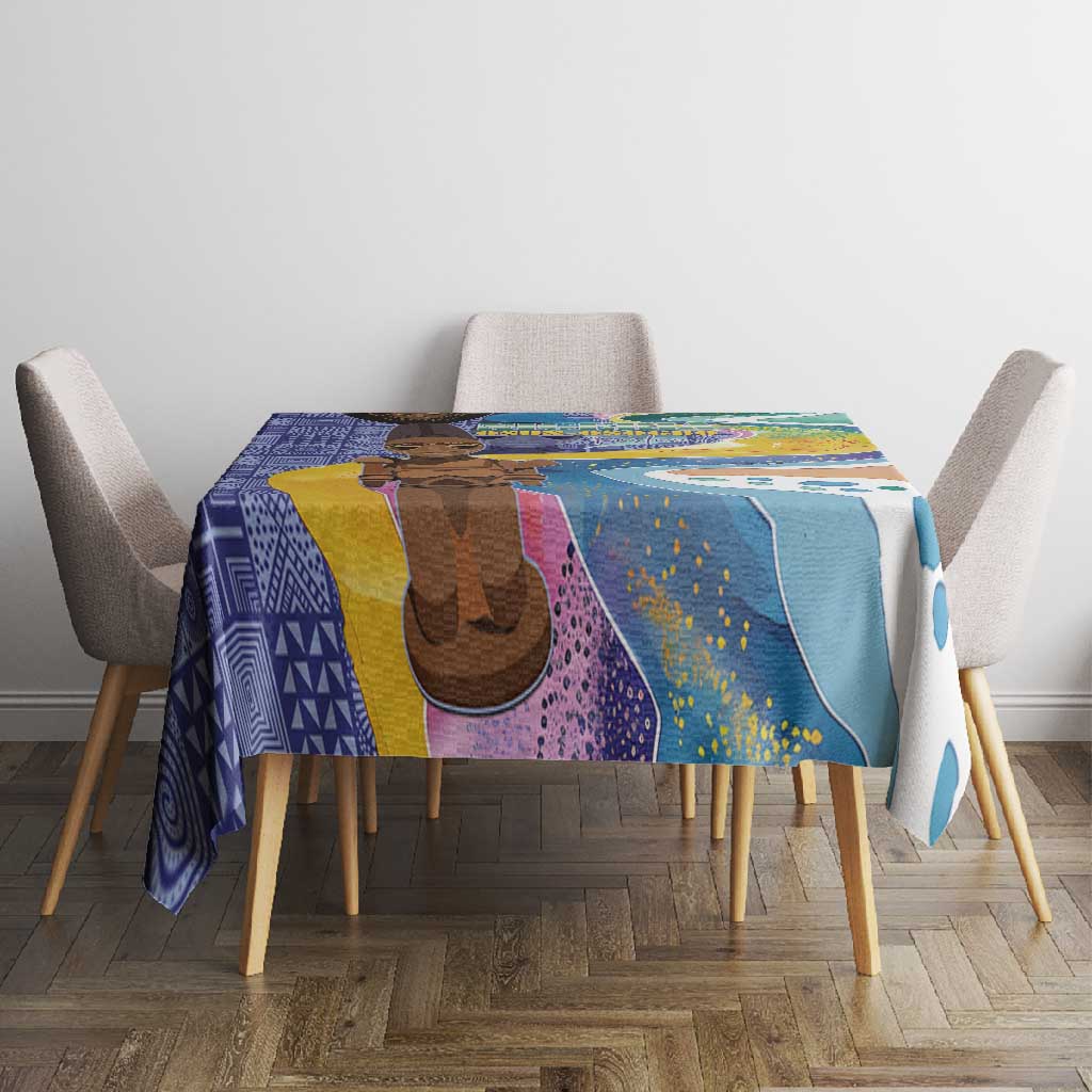 Nigeria Osun-Osogbo Festival Tablecloth Oshun God - Yoruba Pattern - African Pride