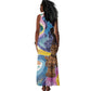 Nigeria Osun-Osogbo Festival Tank Maxi Dress Oshun God - Yoruba Pattern - African Pride