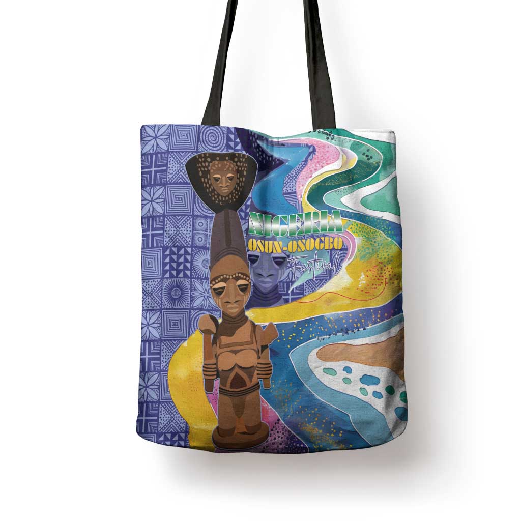 Nigeria Osun-Osogbo Festival Tote Bag Oshun God - Yoruba Pattern