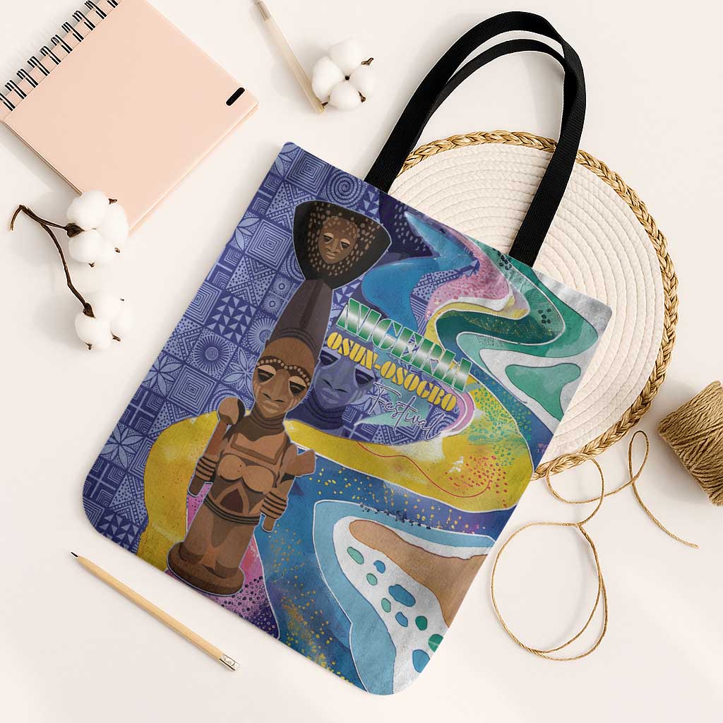 Nigeria Osun-Osogbo Festival Tote Bag Oshun God - Yoruba Pattern