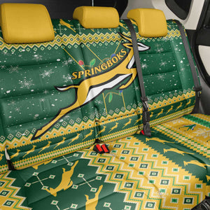 South Africa Christmas Rugby Back Car Seat Cover Springboks Geseende Kersfees