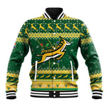 South Africa Christmas Rugby Baseball Jacket Springboks Geseende Kersfees LT15