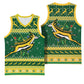 South Africa Christmas Rugby Basketball Jersey Springboks Geseende Kersfees LT15