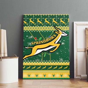 South Africa Christmas Rugby Canvas Wall Art Springboks Geseende Kersfees