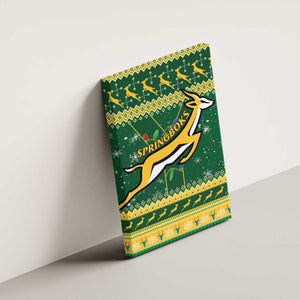 South Africa Christmas Rugby Canvas Wall Art Springboks Geseende Kersfees