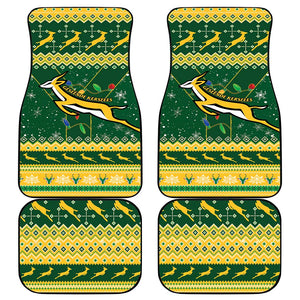 South Africa Christmas Rugby Car Mats Springboks Geseende Kersfees