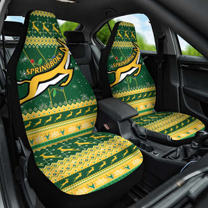 South Africa Christmas Rugby Car Seat Cover Springboks Geseende Kersfees