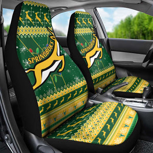 South Africa Christmas Rugby Car Seat Cover Springboks Geseende Kersfees