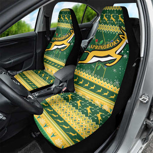 South Africa Christmas Rugby Car Seat Cover Springboks Geseende Kersfees