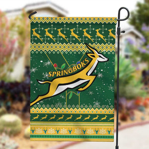 South Africa Christmas Rugby Garden Flag Springboks Geseende Kersfees