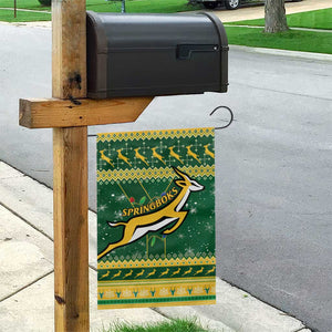 South Africa Christmas Rugby Garden Flag Springboks Geseende Kersfees