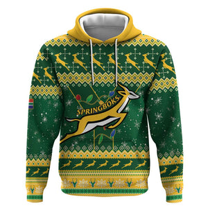 South Africa Christmas Rugby Hoodie Springboks Geseende Kersfees